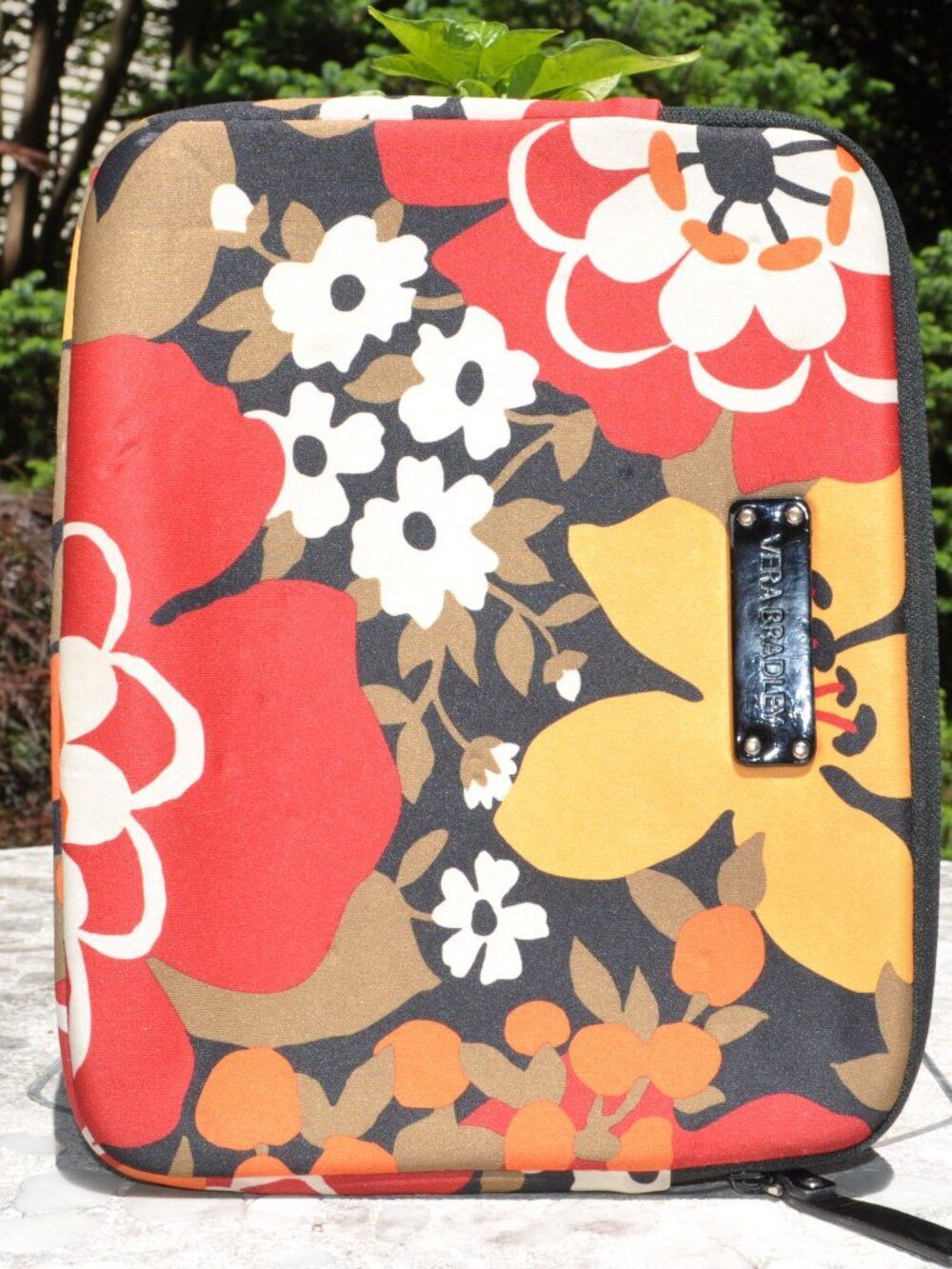 Vera Bradley Bittersweet Neoprene Tablet eReader Sleeve 10x8 Padded Zipper